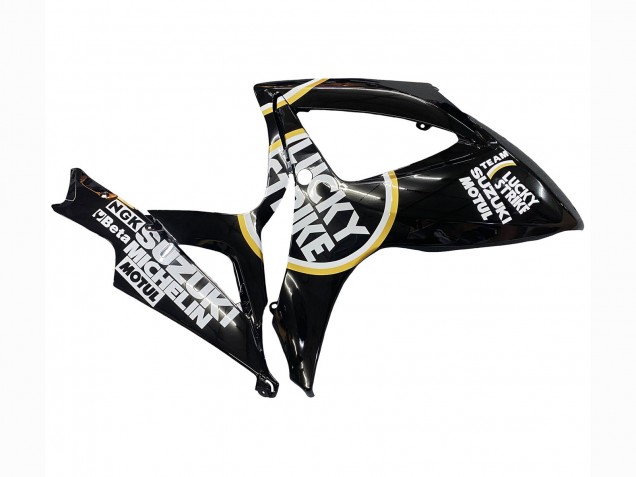 Carenados Moto Suzuki GSXR 600 / GSXR 750 2006-2007 - Negro Brillante Blanco Motul Lucky Strike