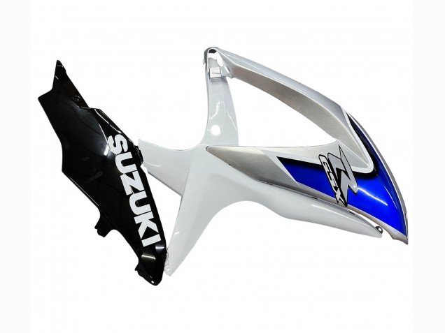 Carenados Moto Suzuki GSXR 600 / GSXR 750 2008-2010 - Blanco Plata Azul Negro