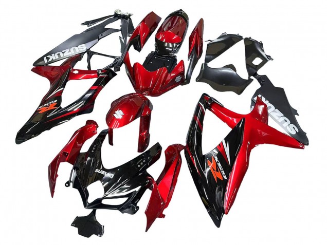 Carenados Moto Suzuki GSXR 600 / GSXR 750 2008-2010 - Rojo Negro Brillante