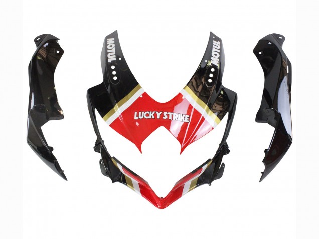 Carenados Moto Suzuki GSXR 600 / GSXR 750 2008-2010 - Negro Brillante Rojo Blanco Motul Lucky Strike