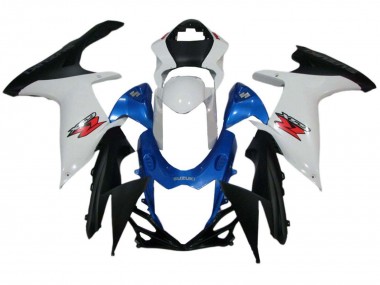 Carenados Moto Suzuki GSXR 600 / GSXR 750 2011-2024 - Blanco Azul Negro