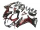 Carenados Moto Suzuki GSXR 600 / GSXR 750 2011-2024 - Negro Brillante Rojo Llama