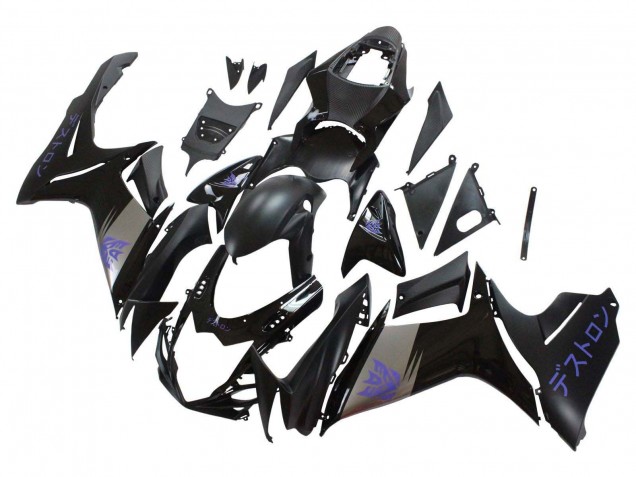 Carenados Moto Suzuki GSXR 600 / GSXR 750 2011-2024 - Negro Mate Gris Púrpura