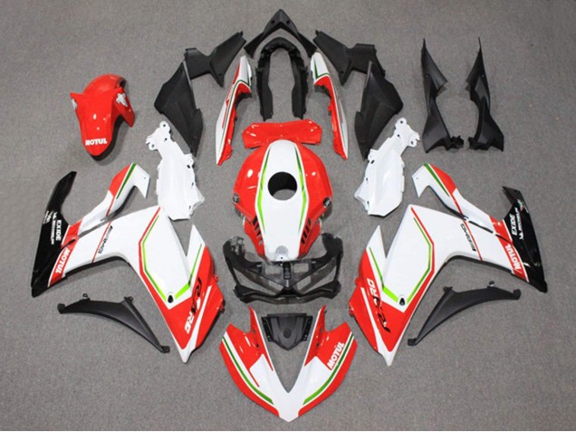 Carenados Moto Yamaha YZF R3/R25 2015-2018 - Blanco Rojo Verde Negro Motul