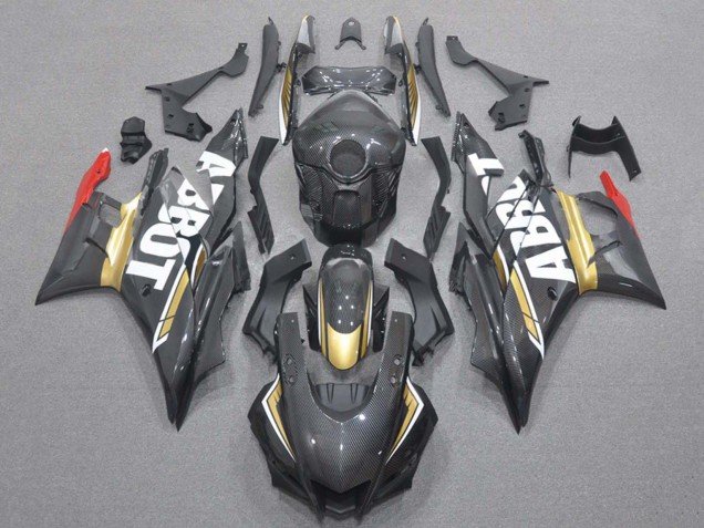 Carenados Moto Yamaha YZF R3/R25 2019-2021 - Rojo Oro Negro FibraCarbono Estilo