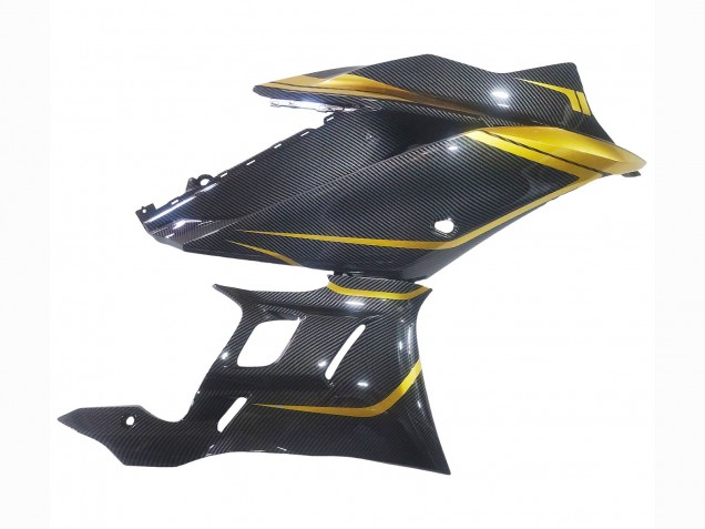 Carenados Moto Yamaha YZF R3/R25 2019-2021 - Oro Negro FibraCarbono