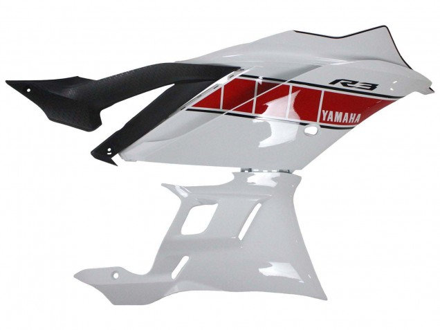 Carenados Moto Yamaha YZF R3/R25 2019-2021 - Blanco Rojo Amarillo Negro