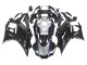 Carenados Moto Yamaha YZF R3/R25 2022-2024 - Negro FibraCarbono Estilo Plata Azul