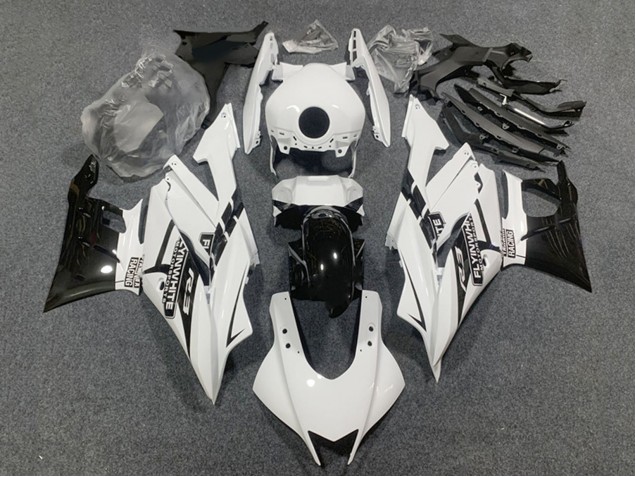 Carenados Moto Yamaha YZF R3/R25 2022-2024 - Blanco Negro Brillante