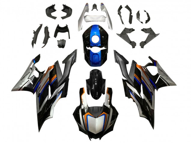 Carenados Moto Yamaha YZF R3/R25 2022-2024 - Plata Azul Naranja Negro