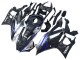 Carenados Moto Yamaha YZF R3/R25 2022-2024 - Marble Negro Plata Azul Falsificado FibraCarbono Estilo