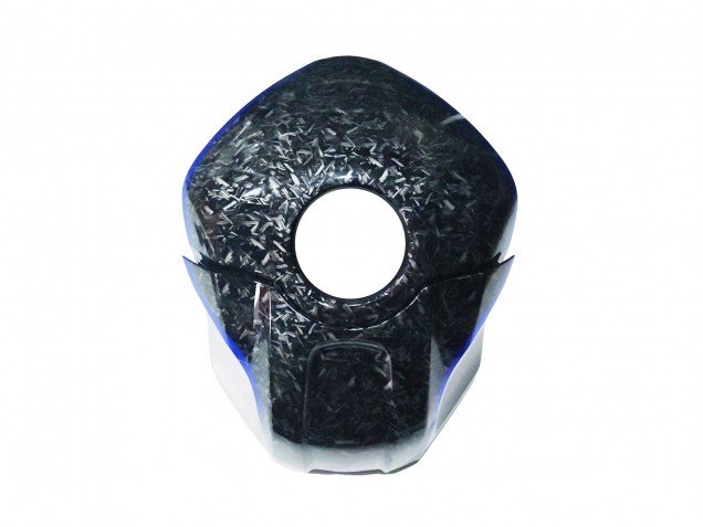 Carenados Moto Yamaha YZF R3/R25 2022-2024 - Marble Negro Plata Azul Falsificado FibraCarbono Estilo