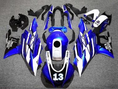 Carenados Moto Yamaha YZF R3/R25 2022-2024 - Azul Blanco Negro Petronas Yamalube 13