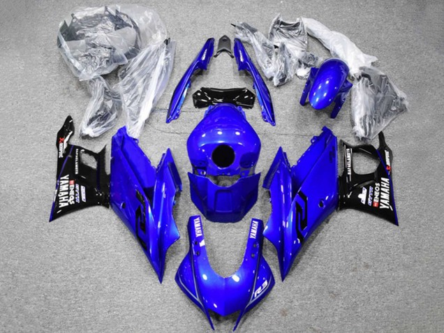 Carenados Moto Yamaha YZF R3/R25 2022-2024 - Azul Negro ENEOS