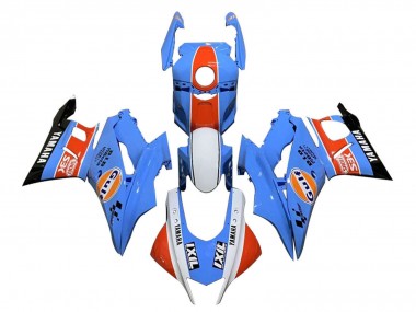 Carenados Moto Yamaha YZF R3/R25 2022-2024 - Azul Naranja Blanco Gulf