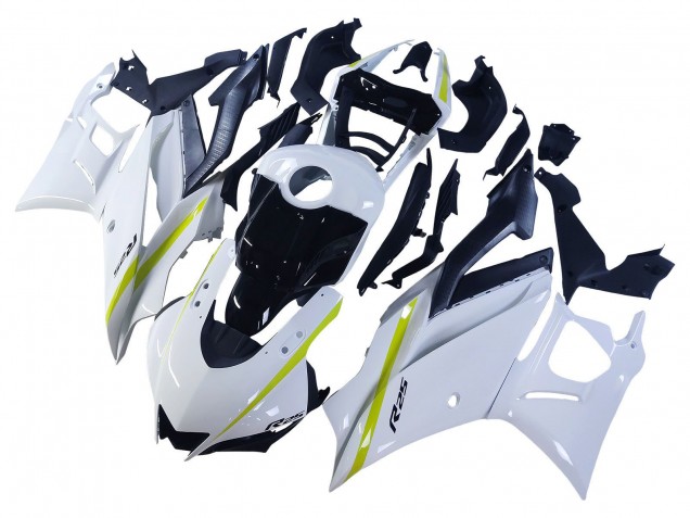 Carenados Moto Yamaha YZF R3/R25 2022-2024 - Blanco Amarillo Negro