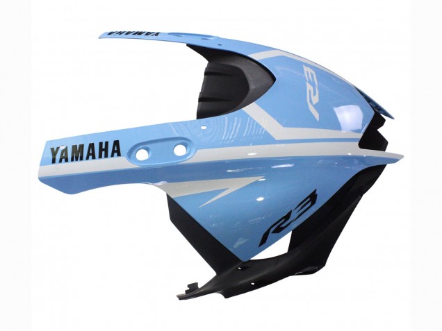 Carenados Moto Yamaha YZF R3/R25 2022-2024 - Blanco Azul Claro