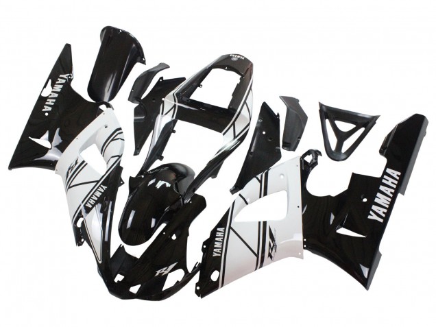 Carenados Moto Yamaha YZF 1000 R1 2000-2001 - Blanco Negro