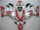Carenados Moto Yamaha YZF 1000 R1 2000-2001 - Plata Rojo Fortuna Motul