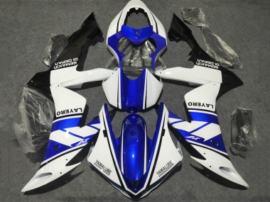 Carenados Moto Yamaha YZF 1000 R1 2002-2003 - Blanco Azul Negro Mate Yamalube