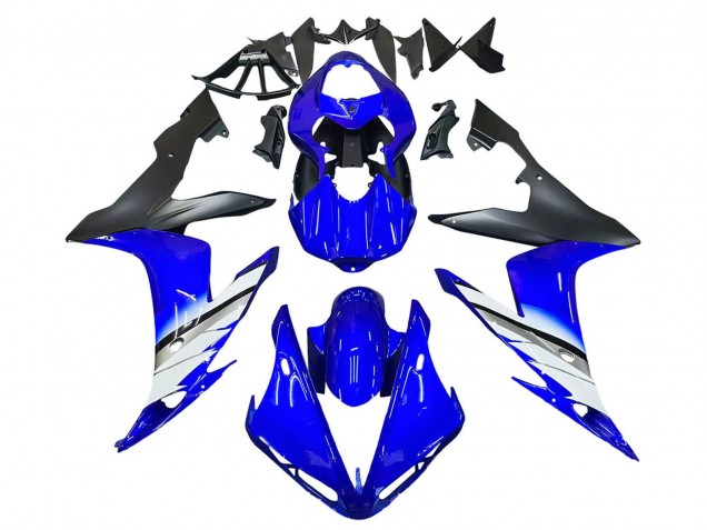 Carenados Moto Yamaha YZF 1000 R1 2004-2006 - Azul Blanco Negro Mate