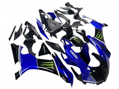 Carenados Moto Yamaha YZF 1000 R1 2015-2019 - Azul Negro Brillante Verde Monstruo