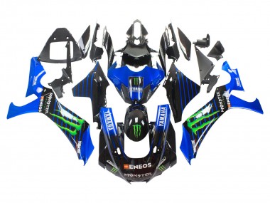 Carenados Moto Yamaha YZF 1000 R1 2020-2025 - Azul Negro Verde Negro ENEOS Monstruo