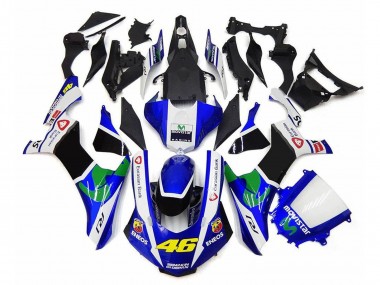 Carenados Moto Yamaha YZF 1000 R1 2020-2025 - Blanco Azul Verde Negro MoviStar ENEOS Semakin Didepan 46