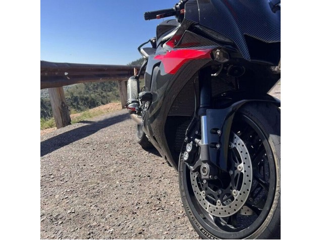 Carenados Moto Yamaha YZF 1000 R1 2020-2025 - Negro FibraCarbono Rojo