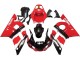 Carenado Moto Yamaha YZF 600 R6 1998-2002 - Rojo Blanco Negro Brillante
