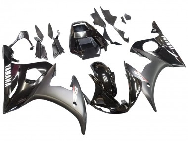 Carenados Moto Yamaha YZF R6S 2006-2009 - Negro Brillante Negro Mate Blanco Calcomanías