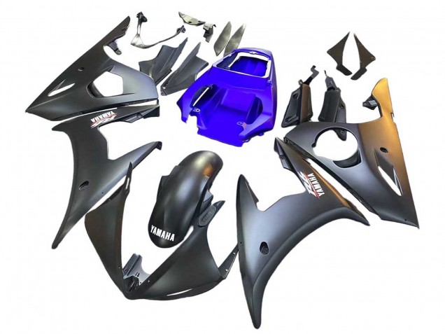 Carenados Moto Yamaha YZF R6S 2006-2009 - Azul Negro Mate