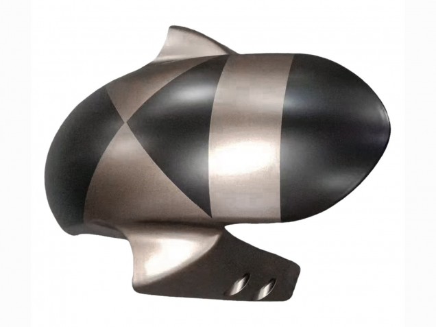 Carenados Moto Yamaha YZF R6S 2006-2009 - Gris Negro Mate Geométrico