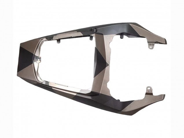 Carenados Moto Yamaha YZF R6S 2006-2009 - Gris Negro Mate Geométrico