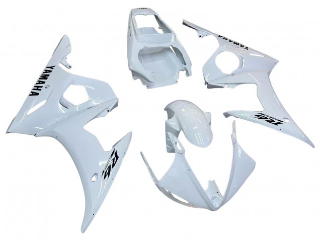 Carenados Moto Yamaha YZF R6S 2006-2009 - Blanco Negro Calcomanías