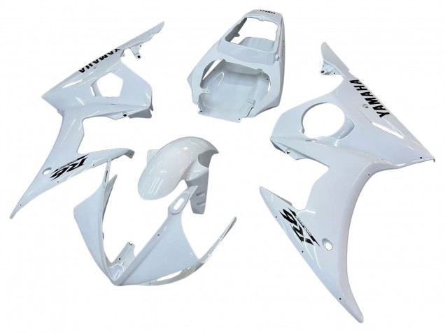 Carenados Moto Yamaha YZF R6S 2006-2009 - Blanco Negro Calcomanías