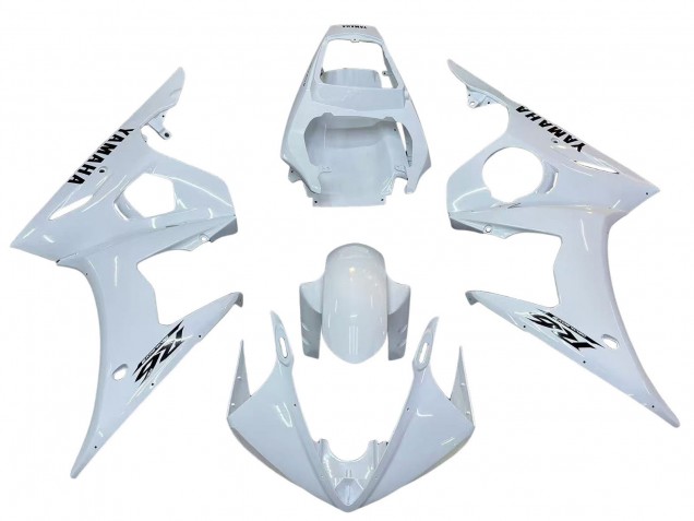 Carenados Moto Yamaha YZF R6S 2006-2009 - Blanco Negro Calcomanías