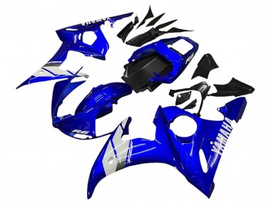 Carenado Moto Yamaha YZF 600 R6 2005 - Azul Blanco