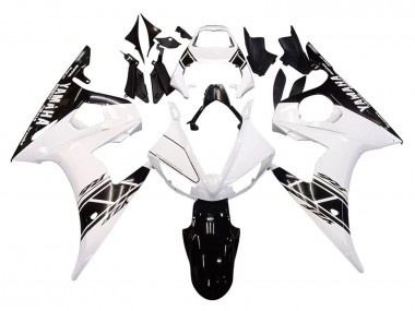 Carenados Moto Yamaha YZF 600 R6 2005 - Blanco Negro
