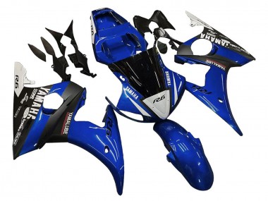 Carenados Moto Yamaha YZF 600 R6 2005 - Azul Blanco Negro Yamalube