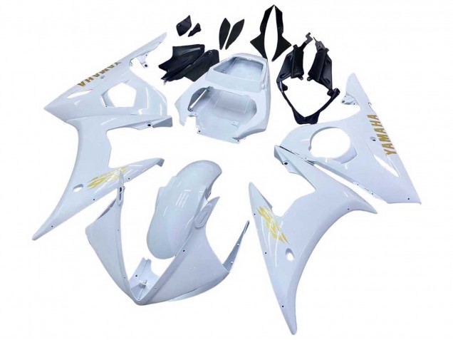 Carenados Moto Yamaha YZF 600 R6 2005 - Blanco Oro