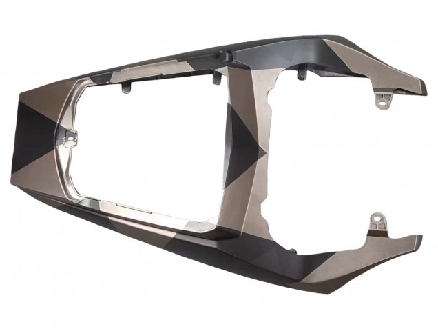 Carenados Moto Yamaha YZF 600 R6 2005 - Negro Mate Gris Geométrico