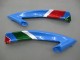 Carenados Moto Yamaha YZF 600 R6 2006-2007 - Azul Verde Blanco Rojo Dunlop Michelin Motul