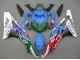 Carenados Moto Yamaha YZF 600 R6 2006-2007 - Azul Verde Blanco Rojo Dunlop Michelin Motul