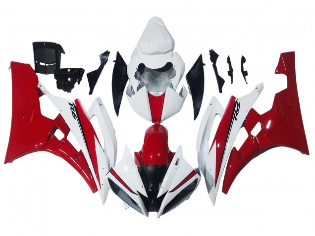 Carenados Moto Yamaha YZF 600 R6 2006-2007 - Blanco Rojo