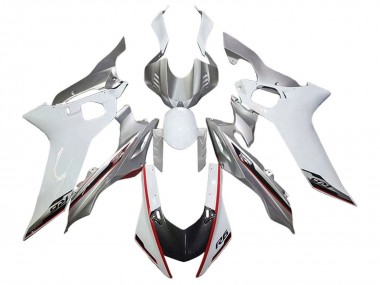Carenados Moto Yamaha YZF 600 R6 2017-2023 - Plata Blanco Rojo Negro