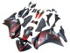 Carenados Moto Honda CBR250RR 2011-2015 - Negro Mate Rojo Raya