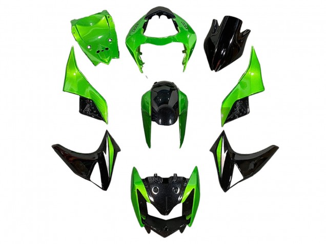 Carenados Moto Kawasaki Z1000 2003-2006 - Verde Negro Brillante