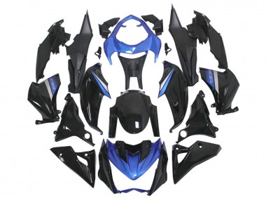Carenados Moto Kawasaki Z1000 2014-2019 - Azul Negro Brillante
