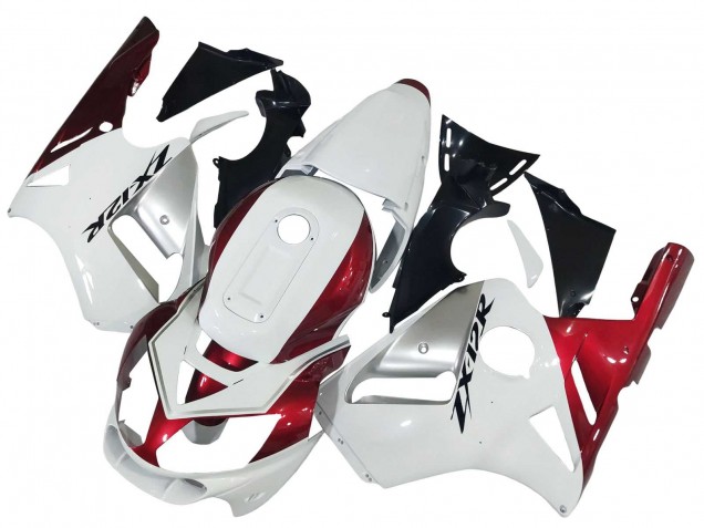 Carenados Moto Kawasaki ZX12R 2002-2006 - Blanco Rojo Negro